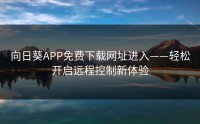 向日葵APP免费下载网址进入——轻松开启远程控制新体验