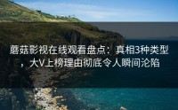 蘑菇影视在线观看盘点：真相3种类型，大V上榜理由彻底令人瞬间沦陷